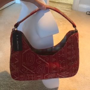 K.C. MALHAN Madras Paisley Preppy Handbag INDIA